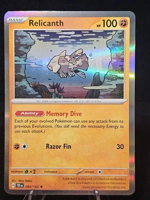 Relicanth 084/162 SV05: Temporal Forces Holo RARE - Image 1 of 2
