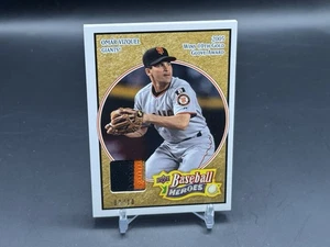 2008 Upper Deck Baseball Heroes Omar Vizquel Gold Patch /10 Giants - Picture 1 of 2