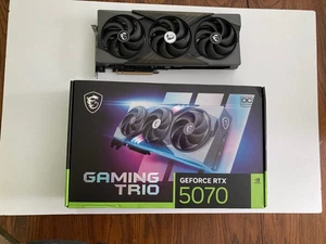 MSI NVIDIA GeForce RTX 5070 12G GAMING TRIO OC 12GB GDDR7 PCIe Graphics Card - Picture 1 of 9