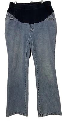 Motherhood Maternity Blue Jeans Straight Leg Denim Pockets Stretch Size 1X - Image 1 of 4
