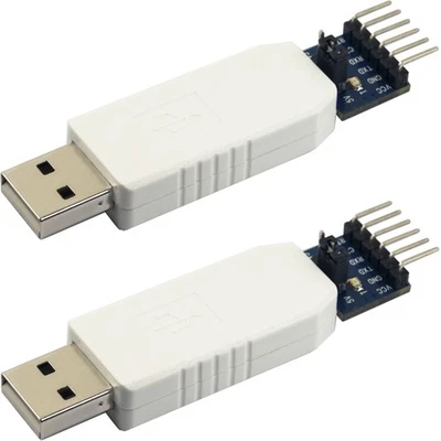 2 PCS FT232RL USB Type A Male to TTL Serial Converter Adapter Module 5V 3.3V - Image 1 of 4