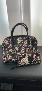 Kate Spade Rachelle Brightwater Handtasche Umhängetasche mit Geldbörse gebraucht schwarz geblümt - Bild 1 von 6