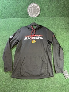 Sudadera con capucha Chicago Blackhawks Fanatics auténtica pista profesional para hombre talla grande - Imagen 1 de 4