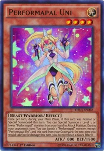 Performapal Uni Ultra Rare Dragons of Legend: Unleashed YuGiOh Card - Picture 1 of 1