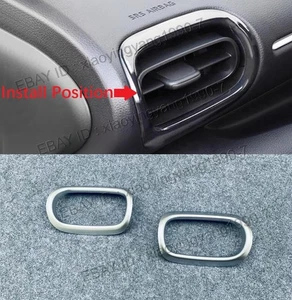 Front Side Air Vent Cover Trim For 2021-2025 Toyota Yaris Cross Matte Silver 2PC - Picture 1 of 2
