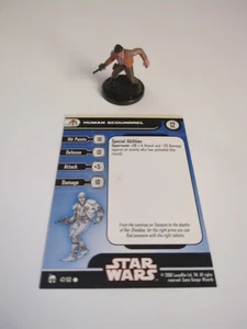 Star Wars Miniaturen Human Scoundrel mit Karte Fransen 47/60 C WOTC 2008 - Bild 1 von 4