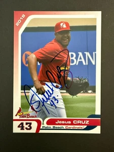 Jesus Cruz, Cardinals (2020 Debut) SIGNIERTE Karte (HS) - Bild 1 von 1