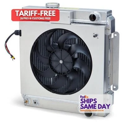 Radiador de aluminio Proform PFM69681.2 para Ford Mustang 1964-66 piezas de rendimiento Foto 1 de 4