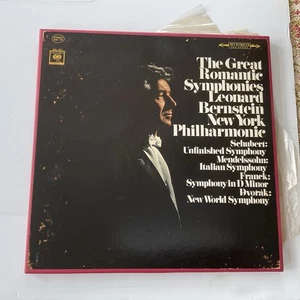 The Great Romantic Symphonies Leonard Bernstein New York Philharmonic D3S 737 - Picture 1 of 7
