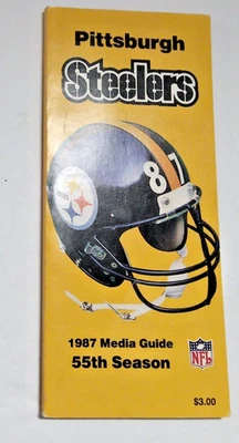 Pittsburgh Steelers 1987 Media Guide 55th Season NFL Football Vintage - Image 1 of 2