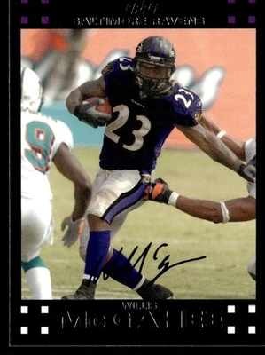 2007 Topps Willis McGahee Baltimore Ravens #54 - Image 1 of 2