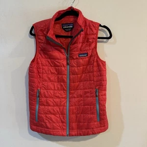 Patagonia Red Nano Puff Primaloft Zip Puffer Vest Medium Women’s - Bild 1 von 4