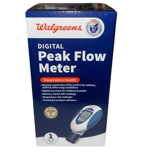 NEW Walgreens Digital Peak Flow Respiratory Meter For Asthma & COPD PEF FEV1 - Picture 1 of 6