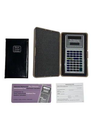Vintage The Educator Intermediate Plus Overhead Calculator TI Explorer Plus Set - Image 1 of 4