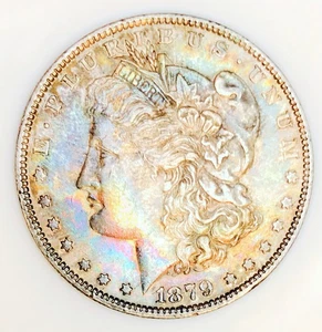 1879 P MORGAN DOLLAR! MS+++! FANTASTICALLY TONED PIECE! VERY STUNNING! NR #K1740 - Picture 1 of 3