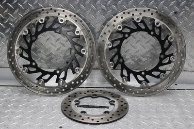 Yamaha YZF R1 2009 rotores de freno delanteros/traseros RR- (4,83 mm) FL- (5,06 mm) FR- (5,06 mm) Foto 1 de 4