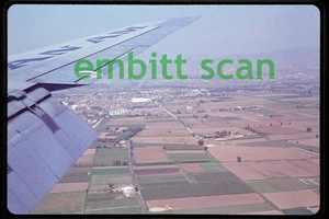 Original Slide, Pan Am Douglas DC-8-33 (N804PA) Wing, 1964 Lisbon to Barcelona - Picture 1 of 2