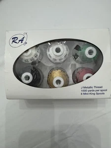  Lot of 6  new Robinson-Anton Embroidery Thread Spools  1100yd per spool - Picture 1 of 11
