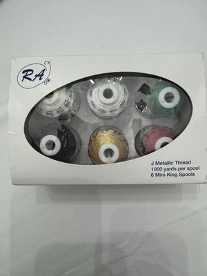  Lot of 6  new Robinson-Anton Embroidery Thread Spools  1100yd per spool - Image 1 of 4