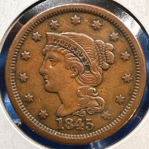 1845 1C Braided Hair Cent (74562) Cover