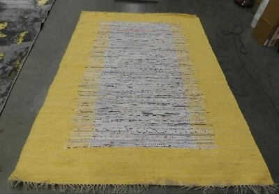 IVORY / YELLOW 6' X 9' Back Stain Rug, Reduced Price 1172614453 MTK711Q-6 - Изображение 1 из 4