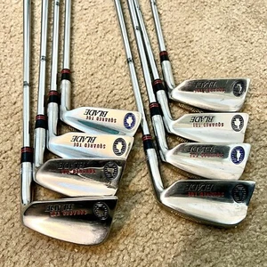 GOLFSMITH SQUARED TOE BLADE Iron Set PW, SW, 4-9 True Temper The Rocket Steel RH - Picture 1 of 11
