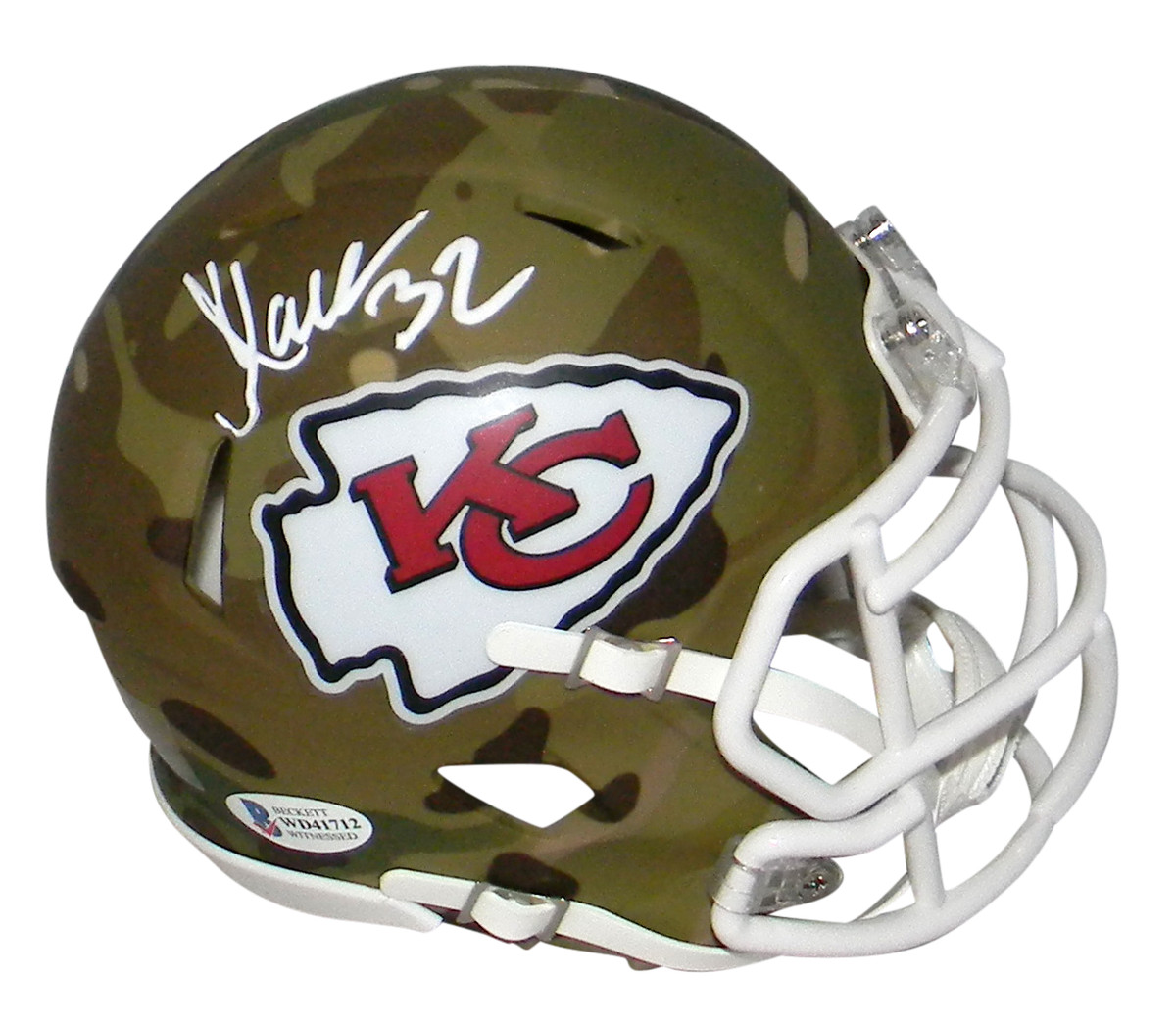 カンザスシティ・チーフスオーセンティック ヘルメット マーカス・アレンサイン入り Marcus Allen Kansas City Chiefs Original Autographed