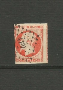 France 1853 timbre oblitéré Y&TN°16 40 c. orange s. paille Napoléon III /TR5375 - Picture 1 of 1