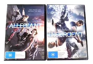 The Divergent Series Allegiant - Tested and Insurgent - Brand New DVDs M PAL R4 - Picture 1 of 9