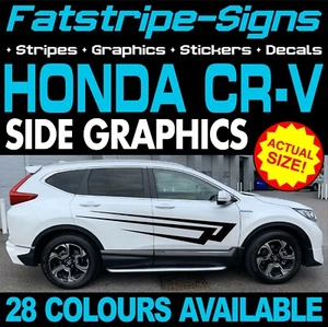 para adaptarse a HONDA CR-V GRAPHICS RAYAS CALCOMANÍAS COCHE VINILO SUV 1.6 2.0 VTEC SE - Imagen 1 de 2