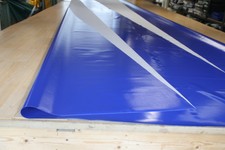 LKW Plane Abdeckplane PVC abdecken Holzplane B-Ware 630gr/m² blau 2,50m/10,34m