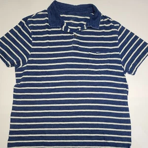 J Crew Performance Jersey Polo Stripe Herren Kurzarm Large Lrg L 2 Knöpfe  - Bild 1 von 10