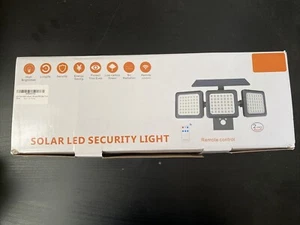 Solar Motion Sensor Lights with Remote Control, LED Waterproof 2 Pack - Picture 1 of 2