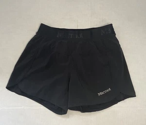 Marmot Lined Women's Fitness Yoga Running Shorts Black Sz XS EUC - Picture 1 of 5