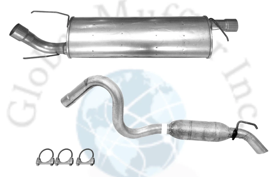 适用于:07 -09 克莱斯勒 Aspen 5.7L & 04-09 道奇 Durango 3.7L & 5.7L 消声器 & Res — 第 1/1 张图片