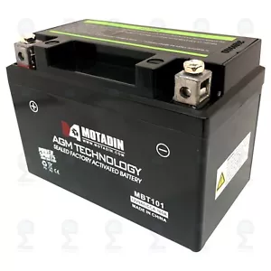 AGM BATTERY FOR KYMCO 60011053000 90611053000 58411053000 REPLACES - Picture 1 of 5