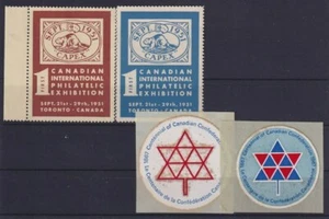 F-EX15755 CANADA CINDERELLA LOT. CANADIAN PHILATELIC EXPO. - Picture 1 of 1