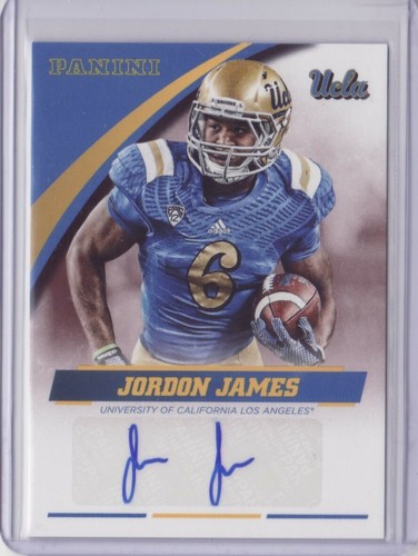 2015 Panini Collegiate UCLA Autograph #JJ Jordon James Auto Jordan Flat S H