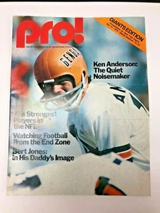 1976 PRO MAGAZINE NEW YORK GIANTS VS PHILADELPHIA EAGLES PROGRAM NFL FOOTBALL - Picture 1 of 3