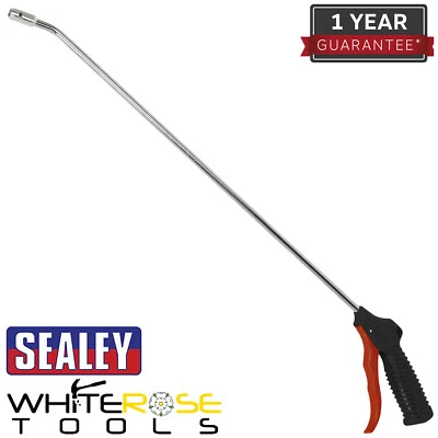 Sealey Air Blow Gun with Safety Nozzle 1/4" BSP Dust Blower Compressor 500mm - Image 1 of 4
