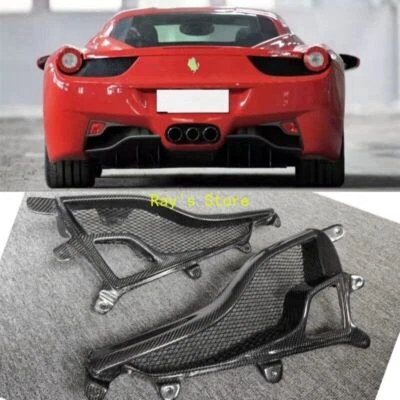 Cubierta envolvente de luz antiniebla trasera de fibra de carbono 2 piezas para Ferrari 458 Spider Italia Foto 1 de 4