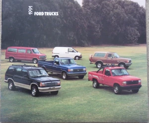 1991 Ford Trucks F-Series Ranger Bronco Econoline Aerostar USA Prospekt Brochure - Bild 1 von 4