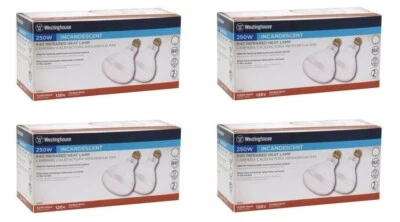 Westinghouse 0397748 2 Count 250W R40 Clear Infrared Heat Lamp Bulb- Pack of 4 - Image 1 of 3