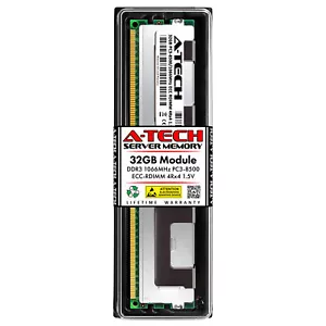 32GB PC3-8500R REG RDIMM (Samsung M393B4G70AM0-CF8 Equivalent) Server Memory RAM - Picture 1 of 2