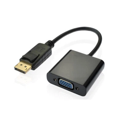 Adattatore B64 DisplayPort a VGA maschio DP a VGA femmina convertitore PC Mac proiettore - Immagine 1 di 4