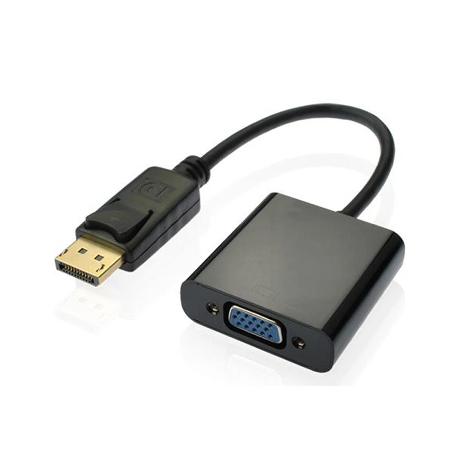B64 DisplayPort zu VGA Adapter DP Stecker auf VGA Buchse Konverter PC Mac Beamer - Bild 1 von 4