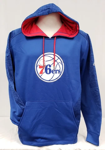 Brand New Majestic Men's NBA Philadelphia Thermabase 76ers Pullover Hoodie Cover
