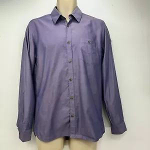 Ted Baker Hemd Langarm Kleid Lila Herren UK Größe 3 Medium - Bild 1 von 12
