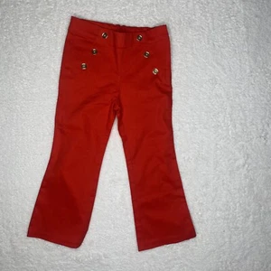 Janie and Jack kids girls red Buttoned pants size 5 - Picture 1 of 8