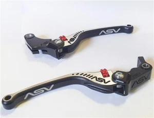 ASV C5 Regular Dual Colour Black Brake & Clutch Levers Suzuki GSXR1000R 2017-22 - Picture 1 of 1